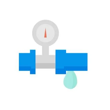 Water pressure meter icon. Vector illustration eps 10 Stock Illustration