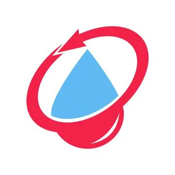 Water process icon logo design template Stock Illustration