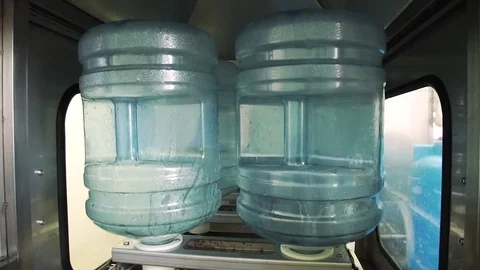 Water production line Stock Footage 73423477
