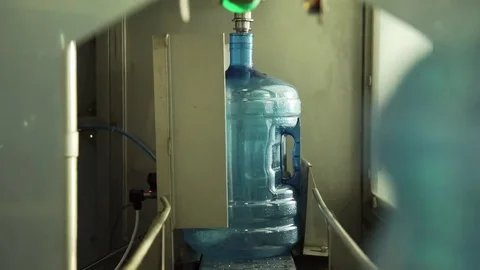 Water production line Stock Footage 73423628