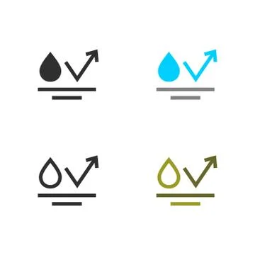 Water proof and splotch proof Stock Illustration