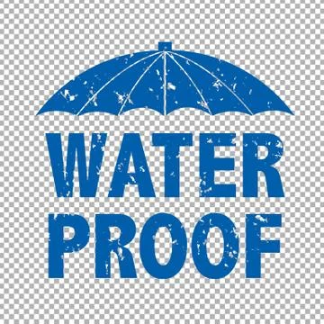 Water Prooff Text Stock Illustration