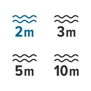 Water protection for deep diving Stock Illustration