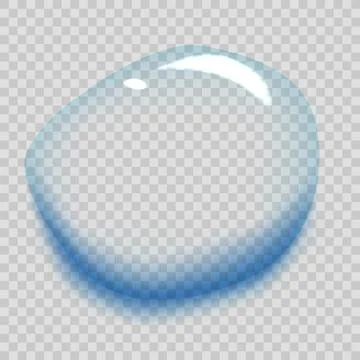 Water puddle drop. Top view liquid splashes, wet environment. Water spill or Stock Illustration