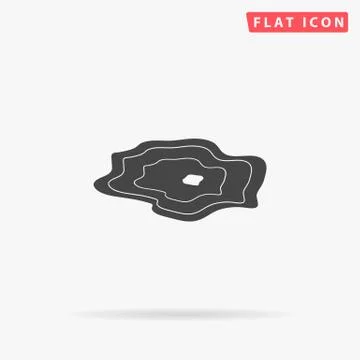 Water puddle. Liquid. Stock Illustration