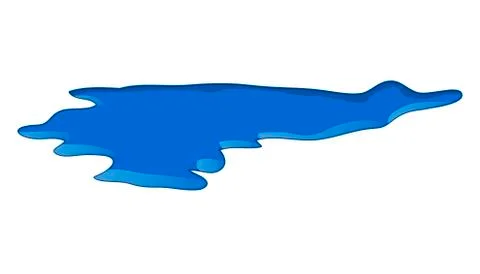 Water puddle vector symbol icon design. Stock Illustration