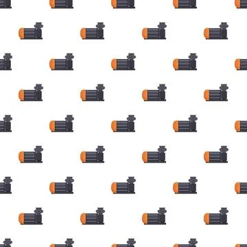 Water pump equipment vector seamless pattern background Illustrazione stock