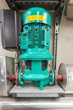 Water pump for hot water Stock Photos