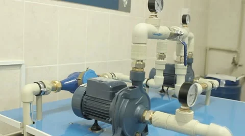 Water pump mini station  Vídeos de archivo 47057740