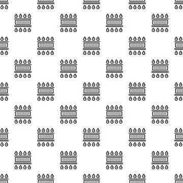 Water purification filter process clean fluid seamless pattern Stock Illustration