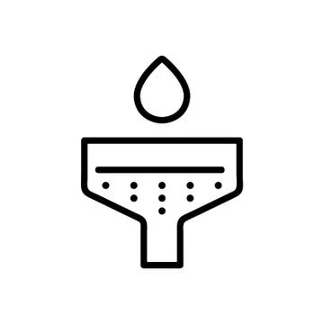 Water purification liquid icon vector. Isolated contour symbol illustration 스톡 일러스트