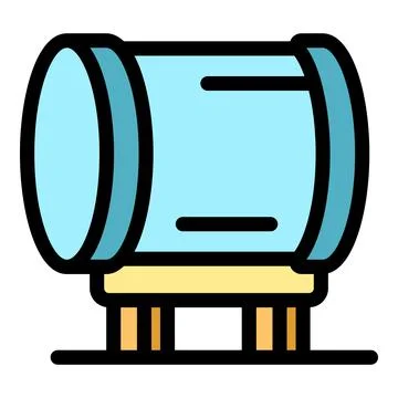 Water purification system working, ensuring safe and healthy hydration Stock Illustration