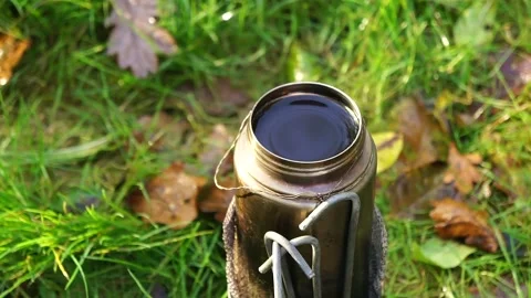 Water Purification Tablets for Safe Drinking Water in the Wilderness Stock Footage 306517658