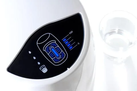 Water purifier display Stock Photos