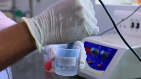 Water Purity Test in Lab Stock Footage