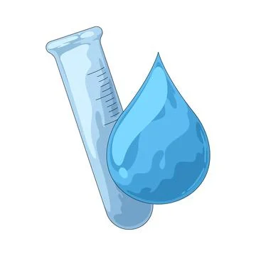 Water quality test illustration Stock Illustration