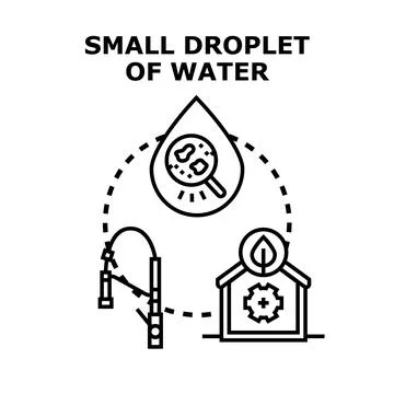 Water quality testing and purification system concept 스톡 일러스트