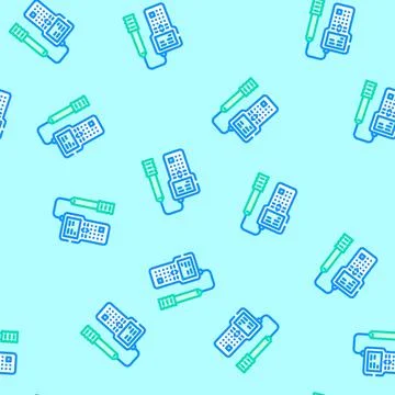 Water quality testing hydrogeologist vector seamless pattern Stock Illustration