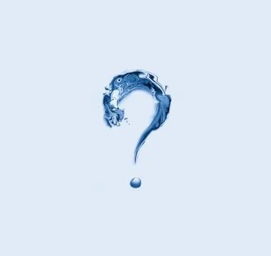 Water Question Mark Stock Illustration