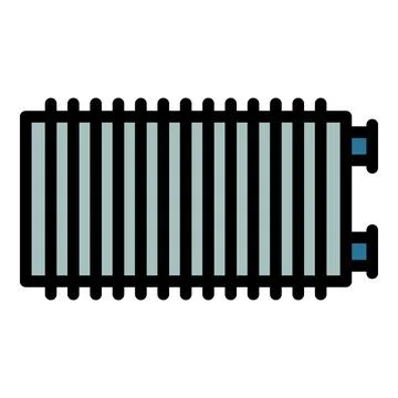 Water radiator icon vector flat 스톡 일러스트