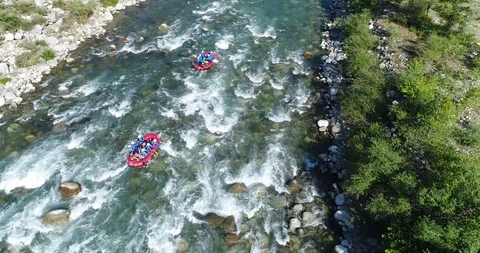 Water rafting Stock Footage 91390791