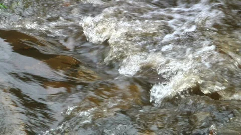 Water Rapids SLOW Stock Footage 653145