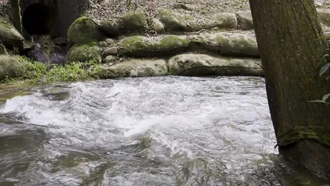 Water rapids slow mo 120fps Stock Footage