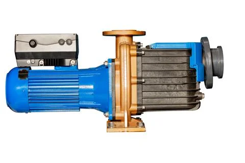 Water recirculation pump model to meet the needs of small and medium sized sw Stock Photos