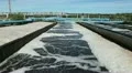 Water recycling tanks on sewage treatment station HD Footage