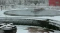 Water recycling tanks on sewage treatment plant HD Footage