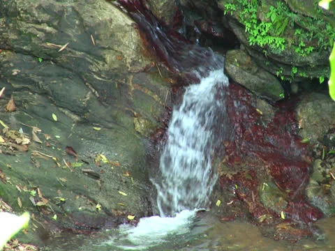 Water on Red Rocks Stock Footage 25951615