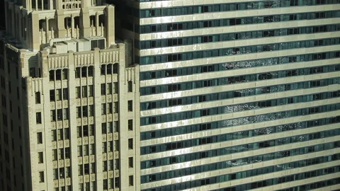 Water reflected in skyscraper windows Stock Footage 97101501
