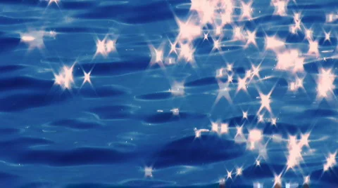 Water Reflection 2 Blue Video stock 502496