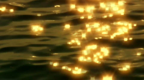 Water Reflection 4 Gold Video stock 502549