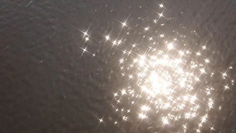 Water reflection, 4 points pointed star. Stock Footage 90446671