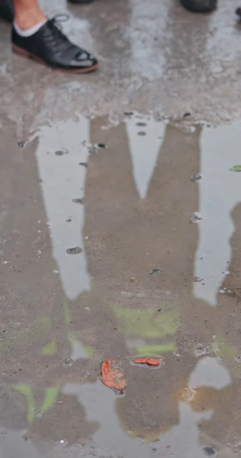 Water, reflection and engineer at construction site with meeting, check Stock Footage 340954181