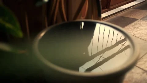 Water reflection on chamber Stock Footage 289695678