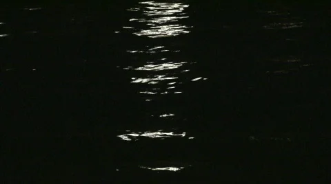 Water reflection night  Stock Footage 534699