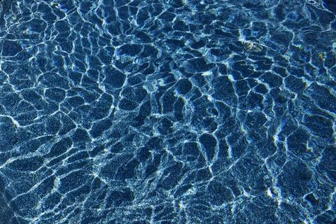 Water, reflection pattern in a swimming pool, Province of Quebec, Canada, North Foto stock