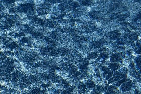 Water, reflection pattern in a swimming pool, Province of Quebec, Canada, North Foto stock