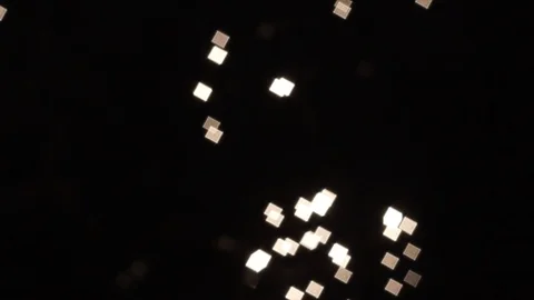 Water reflection, square bokhe II Stock Footage 90446773