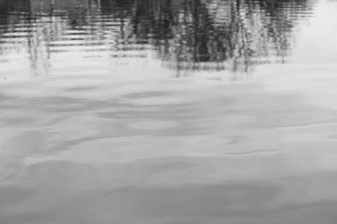 Water Reflection of Trees and Sky Stock Photos