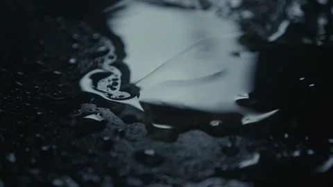 Water Reflections and Ripples on a Smooth Surface Captured in Stunning Stock Footage 309472199
