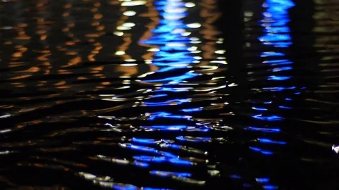 Water reflections of multicolor Stock Footage 74064958