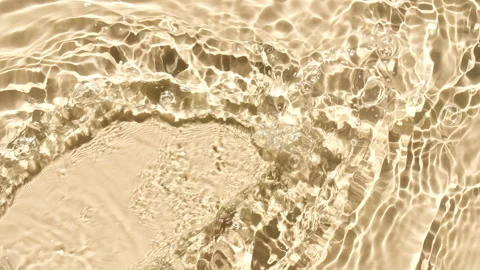 Water with reflections sunlight and shadows. Slow motion of waves water on Stock Footage 207471250