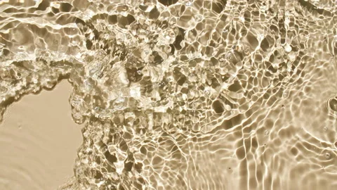 Water with reflections sunlight and shadows. Slow motion of waves water on Stock Footage 222983394