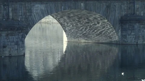Water reflexes on bridge Stock-Footage 82524533