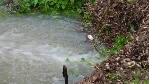 The water is releasing by forcefully Stock Footage 314612159