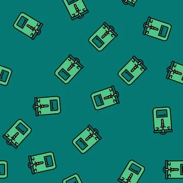 Water repellent backpack vector seamless pattern Stock Illustration