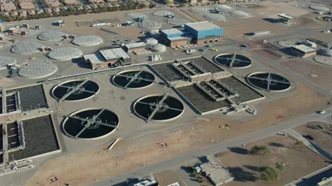 Water reservoir drone Stock Footage 301161496